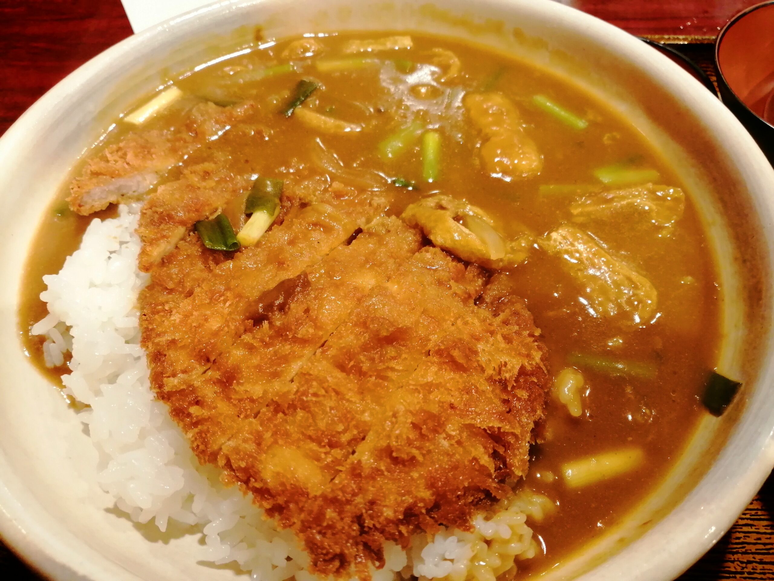 味万(大阪/本町・心斎橋)うどん・そば・丼「カツカレー丼」920円+ミニ冷そば100円